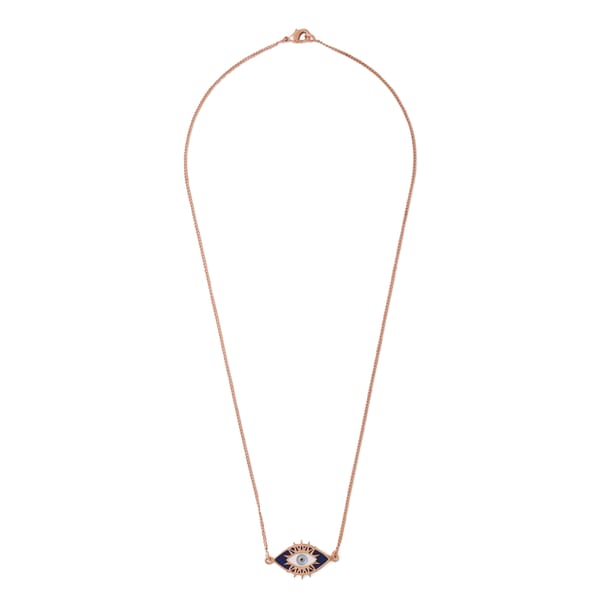 Evil Eye Neck Chain - Rose Gold — Azga