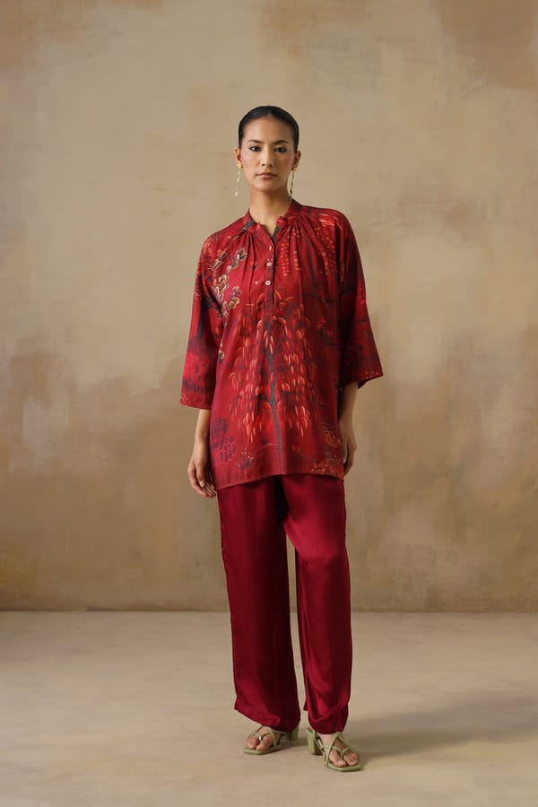 The Crimson Tapastry Short Kurta — IERA