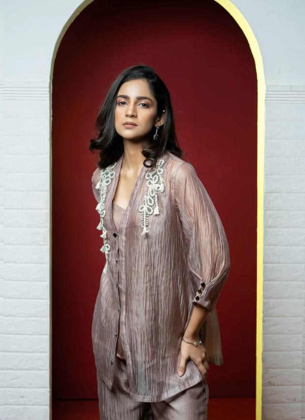 Champagne Ropework Co-ord Set — House of Moyra