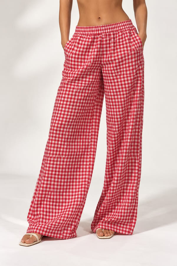 Gingham Chic Pant — ORGANIQUE