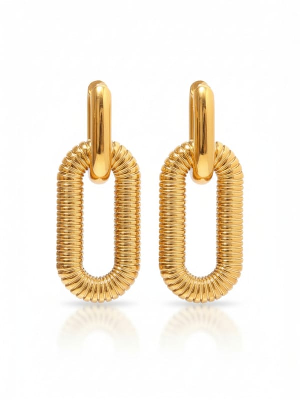 Hypoallergenic Chain Drop Earrings — Cao Jewellery