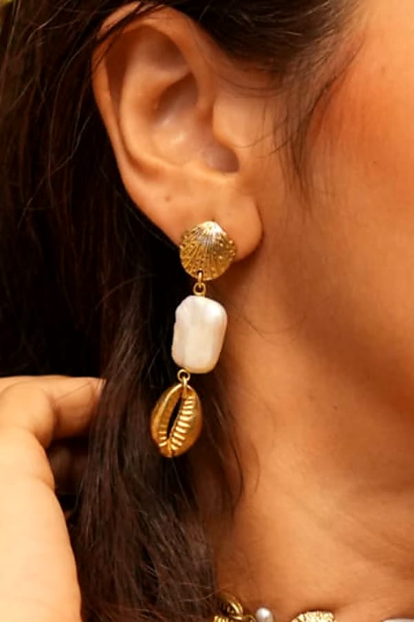 Ocean Gypsy Pearl Dangler — SOUL WORKS