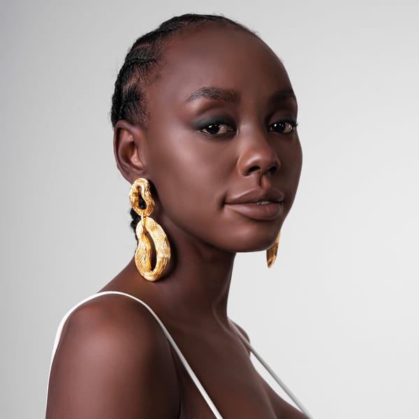 Knotty Pine Earrings Gold — Equiivalence