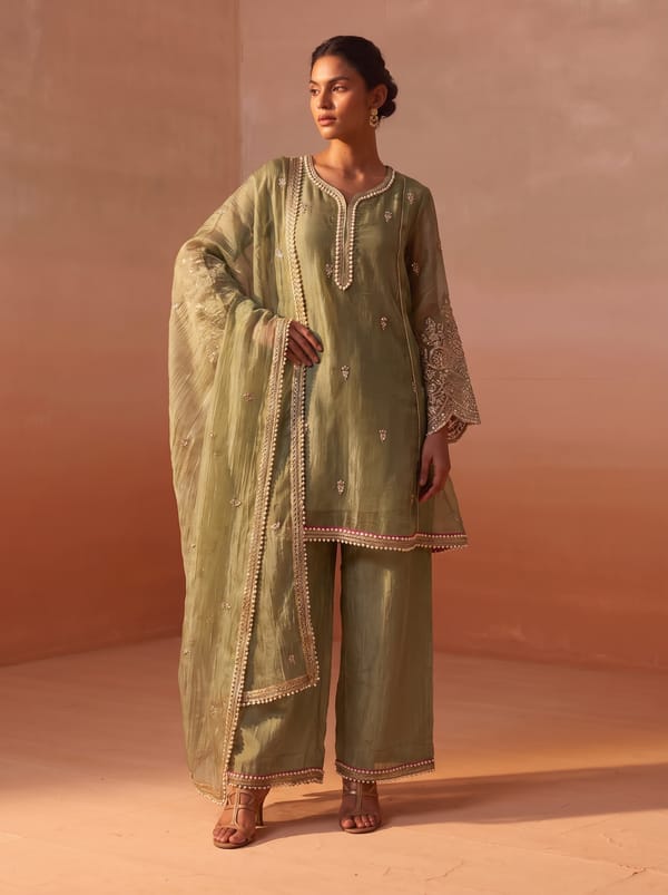 Crush Scallop Sleeve — Poshaak