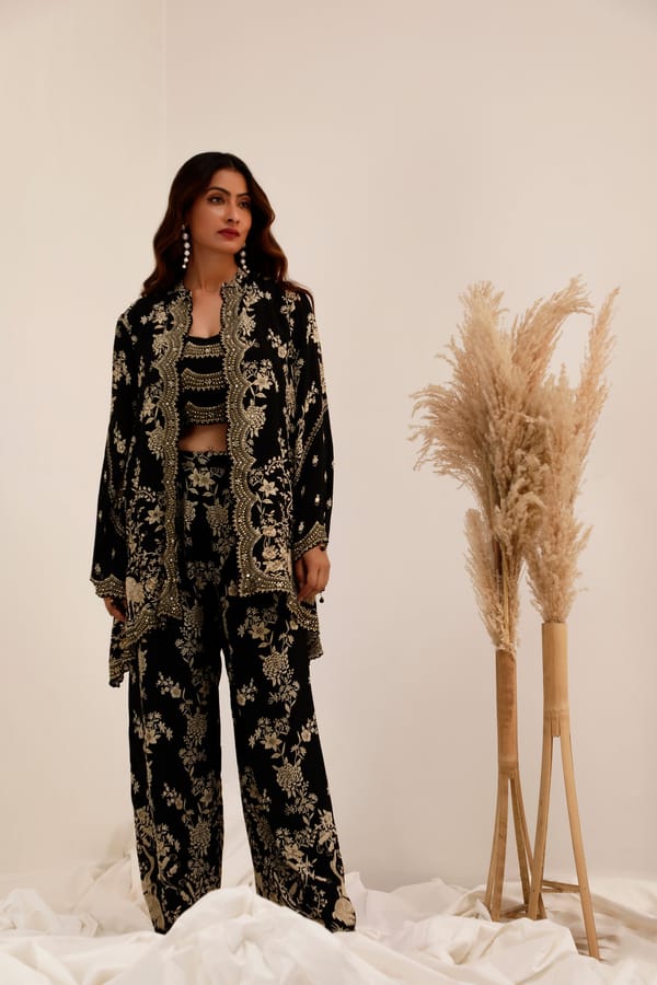 Gulshan - Jacket co-ord set — Surkh Syahi