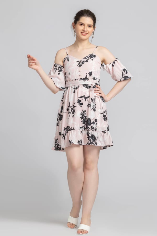 Blushing Petal Mini Dress — Julo