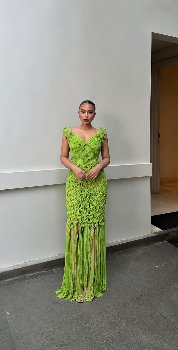 Beep Beep Macrame Dress — NIDZIGN