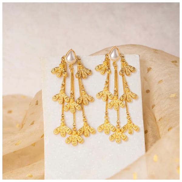 PEARL CASCADE EARRINGS — Aditi Bhatt