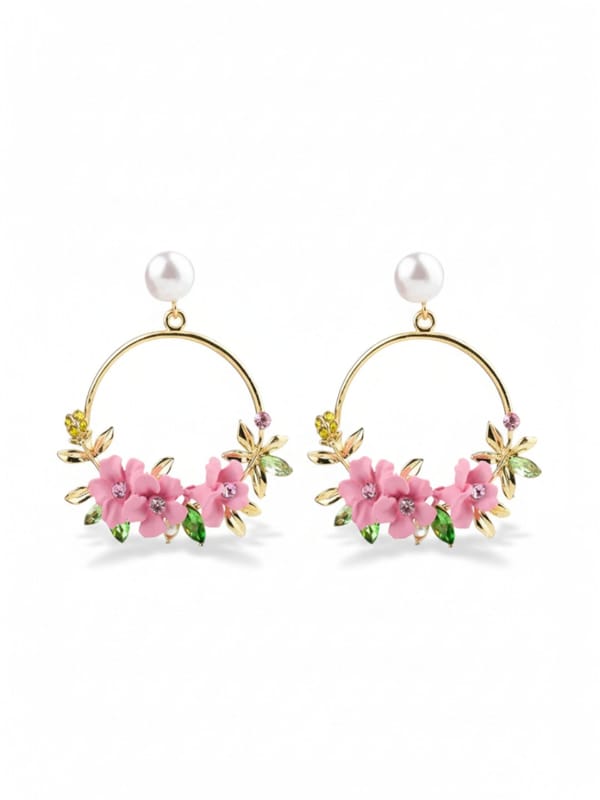 Soft Clay Flower Earrings — Cao Jewellery