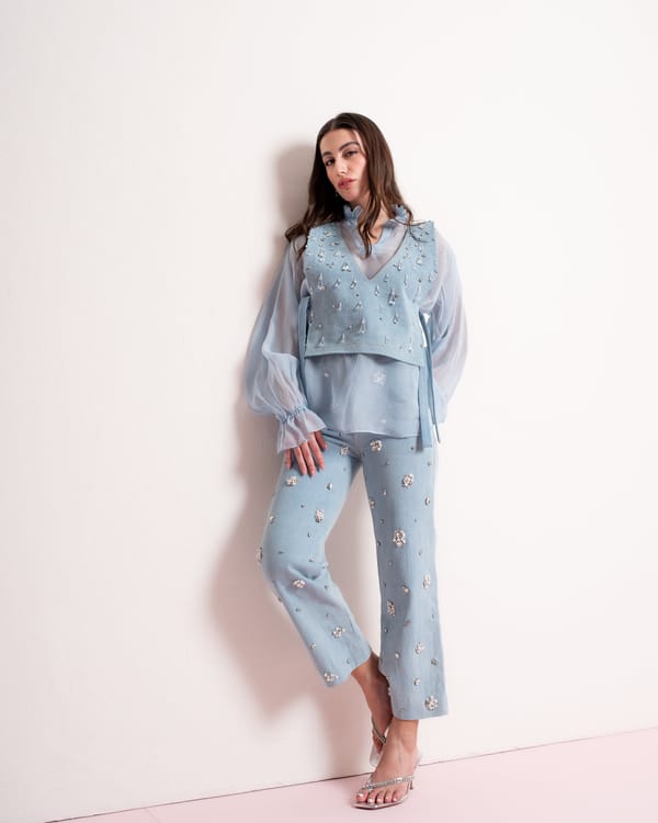 Crystal Denim Co-ord Set — MAGIA