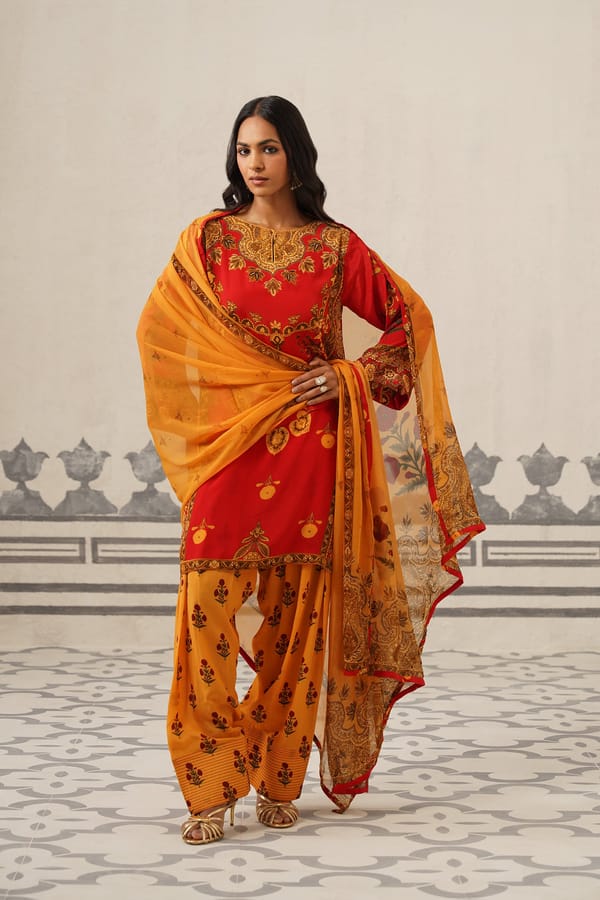 Vanya Crepe Printed Suit Set — NEETIKA CHOPRA