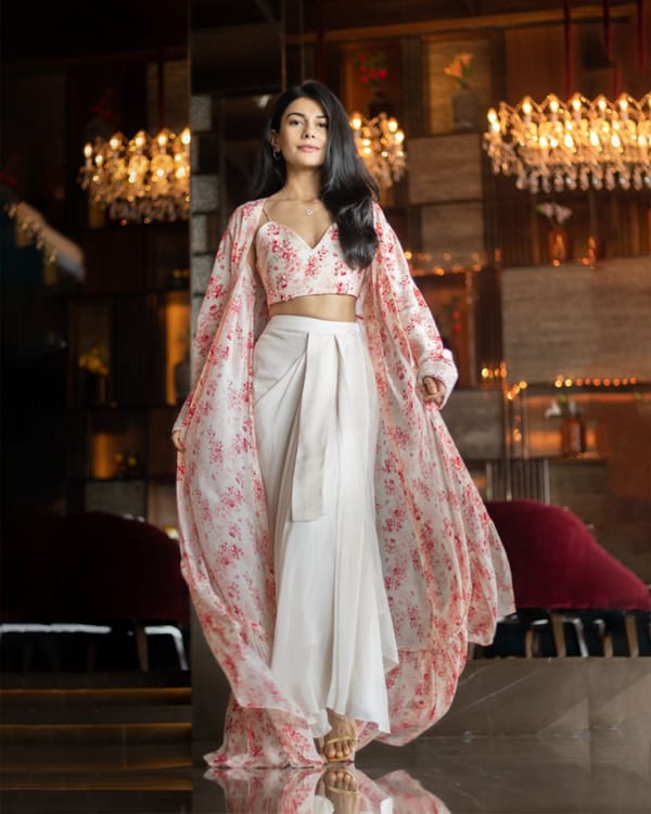Rosalind Drape Skirt Set — EWOKE STUDIO