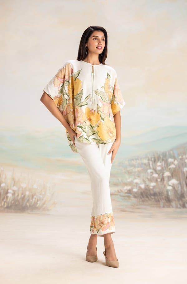 Petals in the Wind Croissant Top — Kaveri
