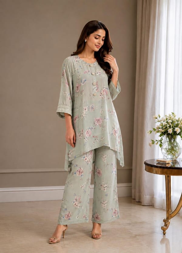 Kaftan Style Co-ord Set — SMAYA by Monica