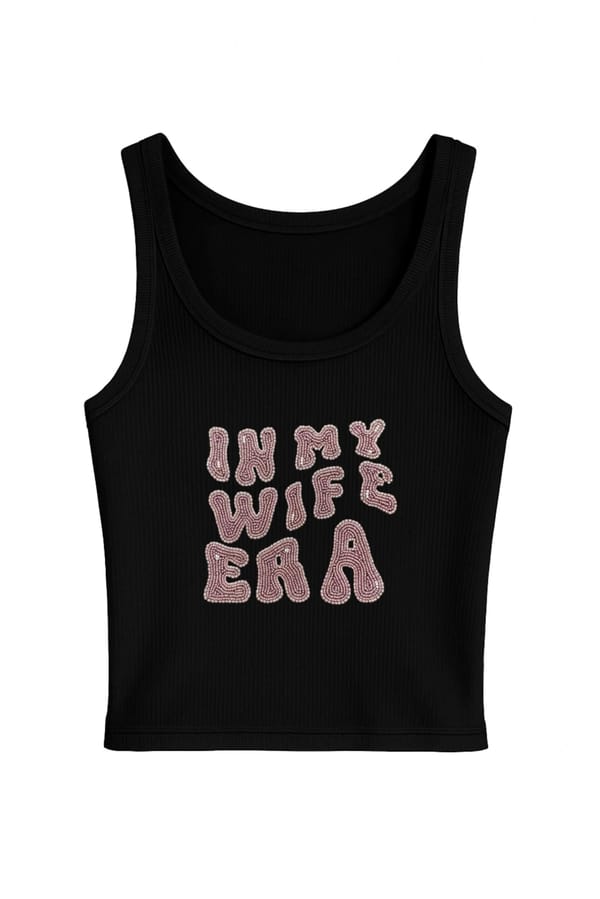 Wife Era Pink Sequin Tank — Past Modern
