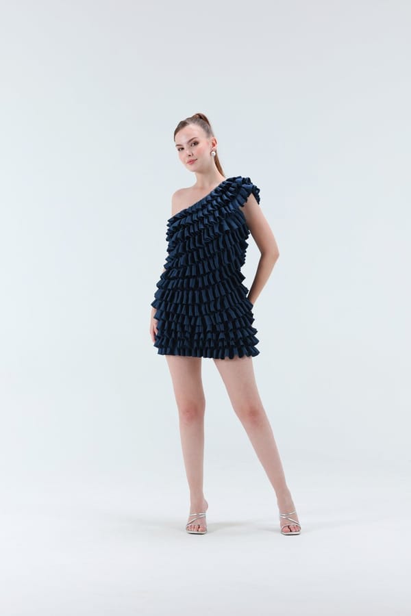 Alura Ruffled Mini Dress — Xaya