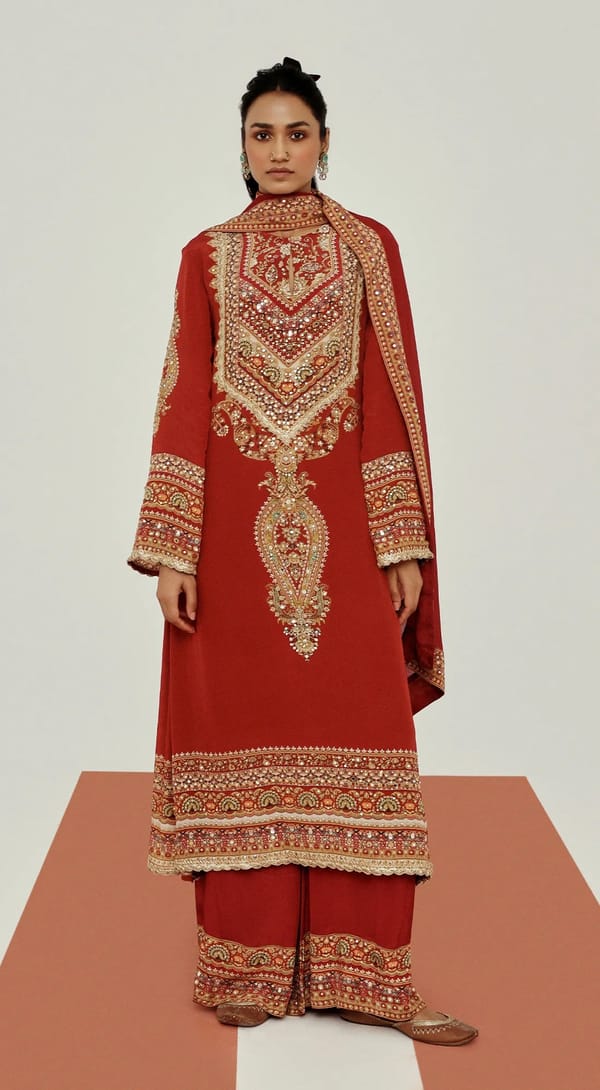 The Imperial Ruby Suit Set — Basanti Kapde aur Koffee