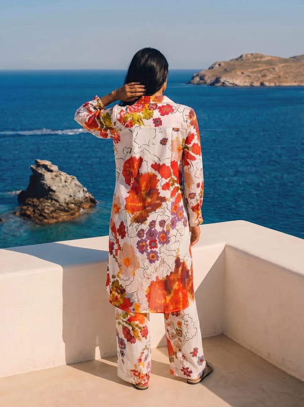 Sunflare Bloom Belted Dress — IERA