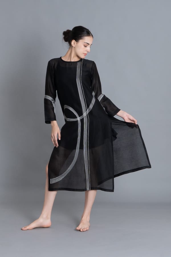 Khat Pantone Embroidered Dress — Khat
