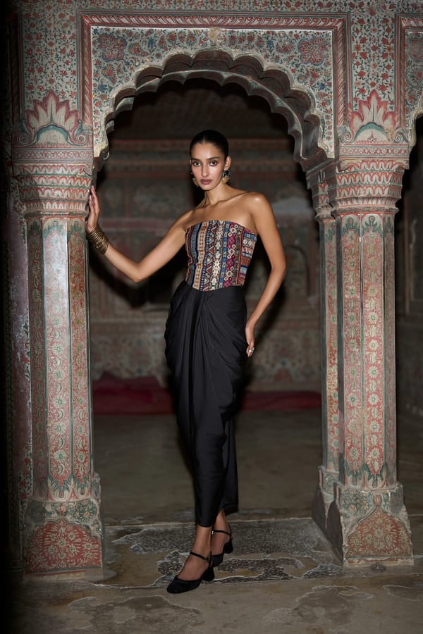 Black Draped Pant — Dash and Dot