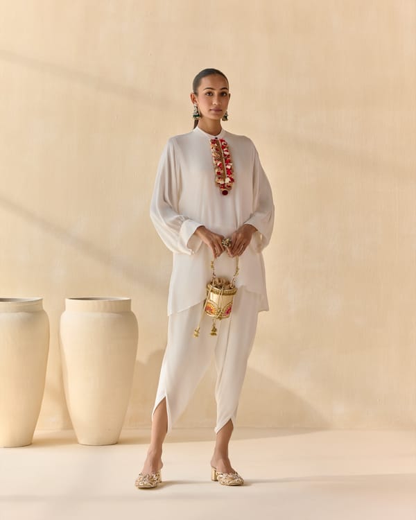 Shwet Noor Dhoti Set — 5 Elements