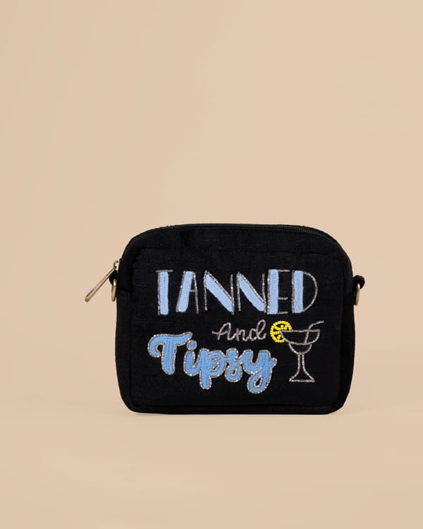 Tanned And Tipsy Sling Bag — DESI DRAMA QUEEN