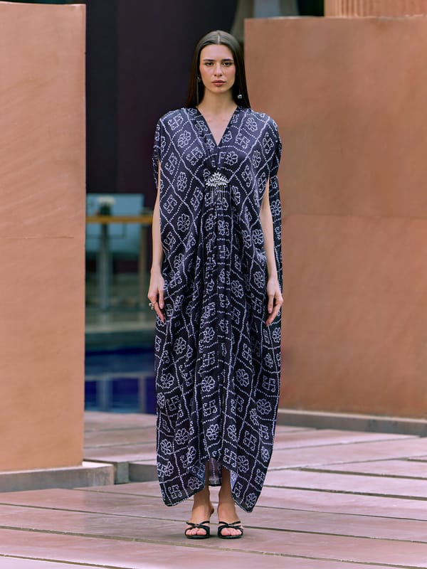 Diva Bandhani Kaftan — HOUSE OF FETT