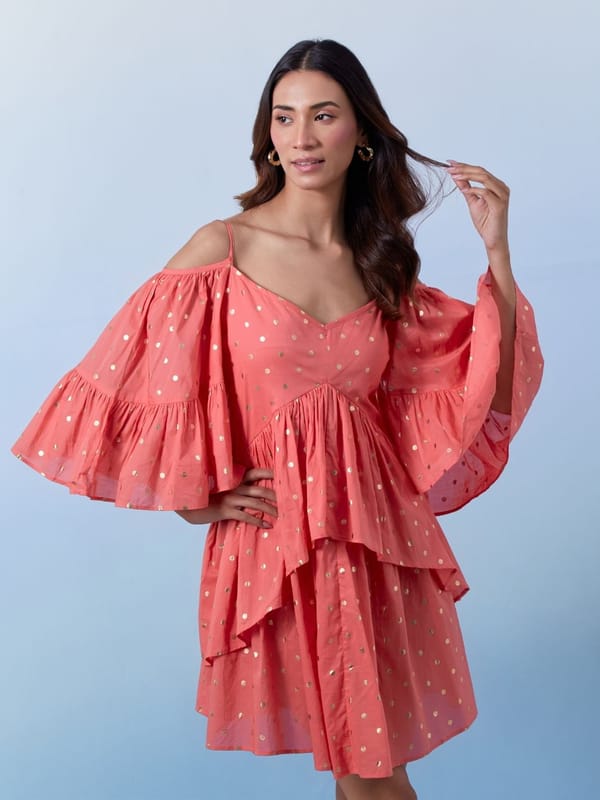Mafushi Gold Cotton Dress — HOUSE OF FETT