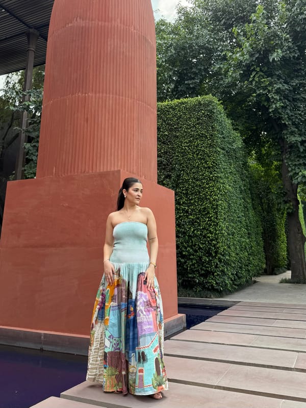 Isadora Dress In Casa Parade Print — GAIMA LABEL
