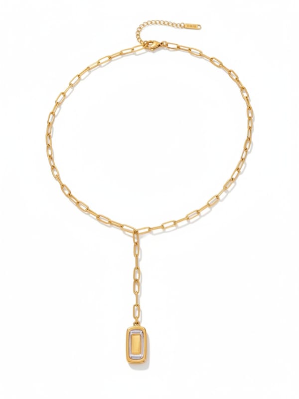 18k Gold-Plated Clavicle Chain Fashion Pendant — Cao Jewellery