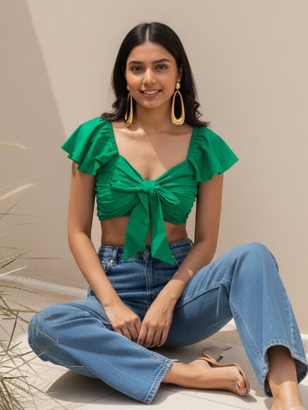 Carmine Top Green — HOUSE OF FETT