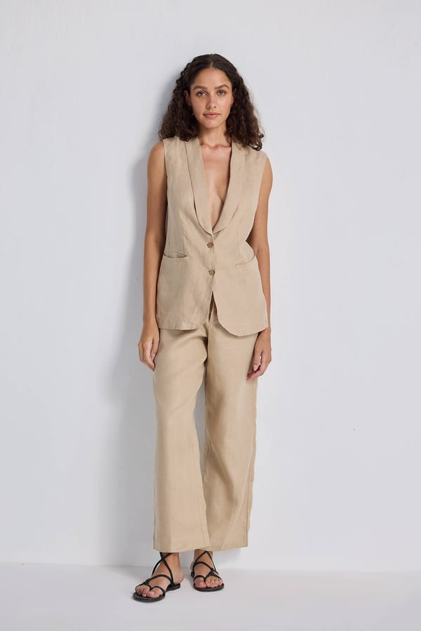 Wide Leg Pants in Hemp — REISTOR