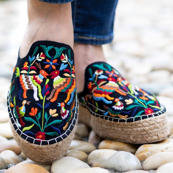 Diego Espadrilles Chic Charcoal Haut Platform — PARI PARI
