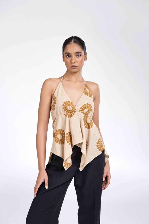 Halter Top With Necktie — Past Modern