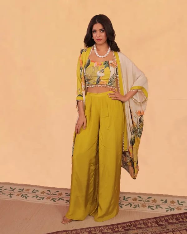 Kokum - Shrug Co-ord Set — Surkh Syahi