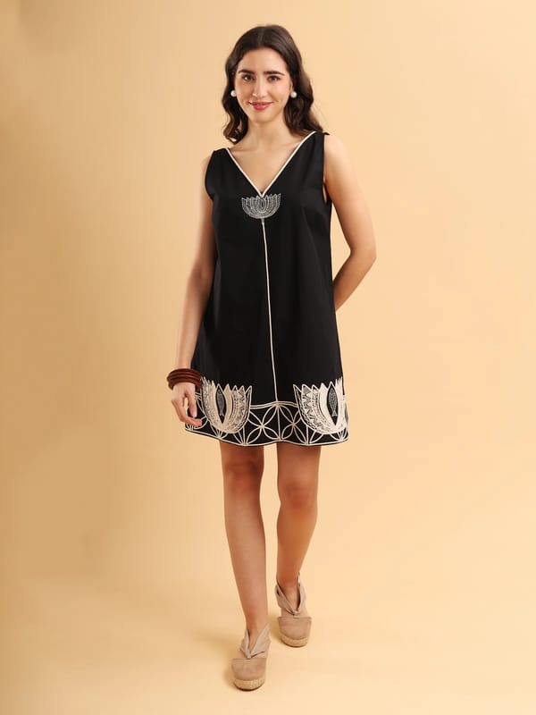A-Line Lotus Dress — ANISETTE