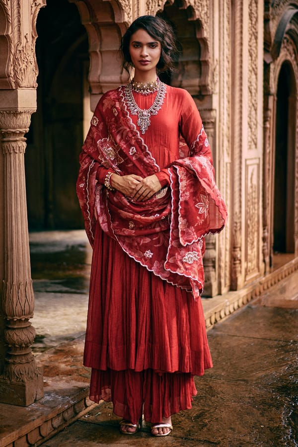 Anne Anarkali Set — Paulmi and Harsh