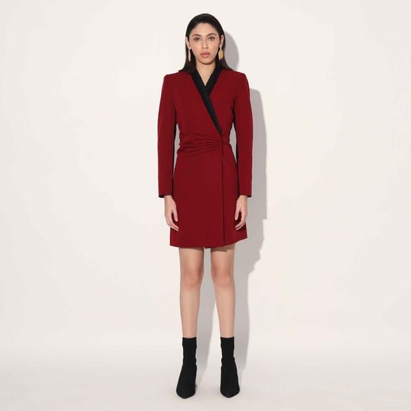 ASTRID STRUCTURED JACKET DRESS — Linetribe