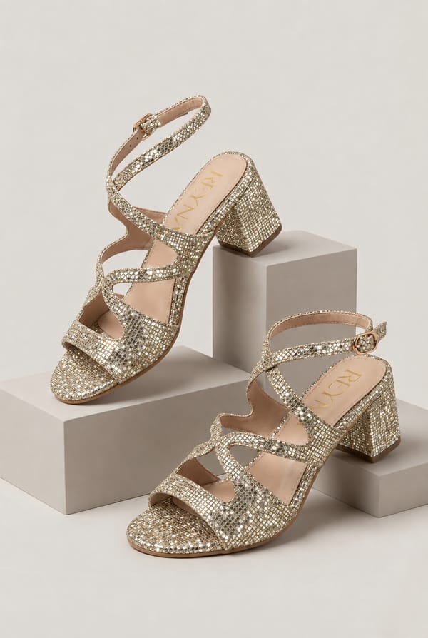 The Poeme Multi-Strap Mid-Block Heel — Reyna