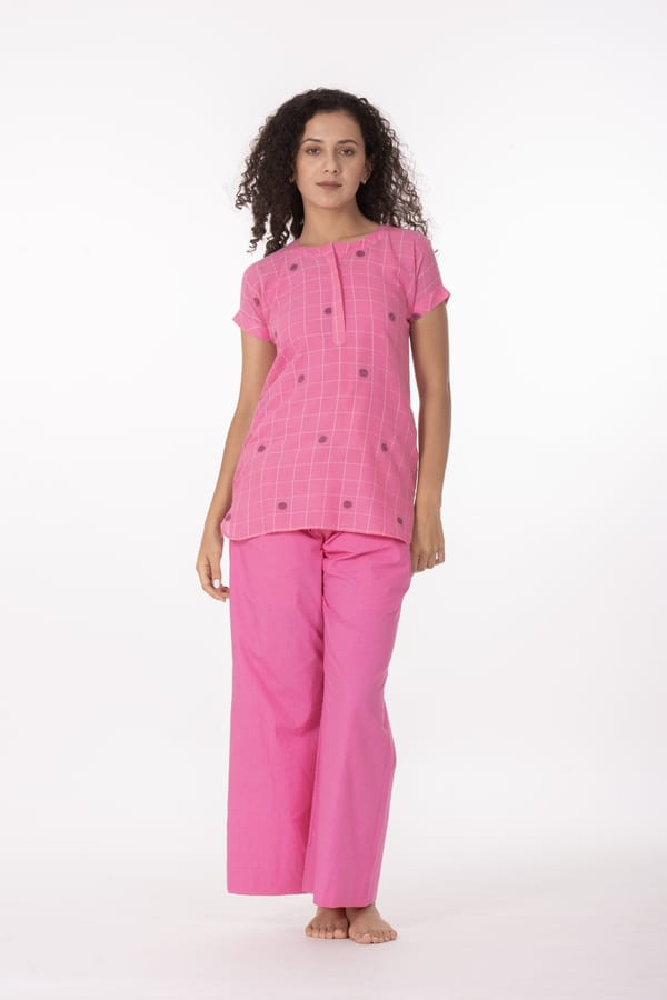 Pink Blossom Co-ord Set — Khat