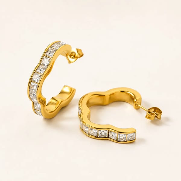 Twinkle Bites Hoops — Nam Jewels