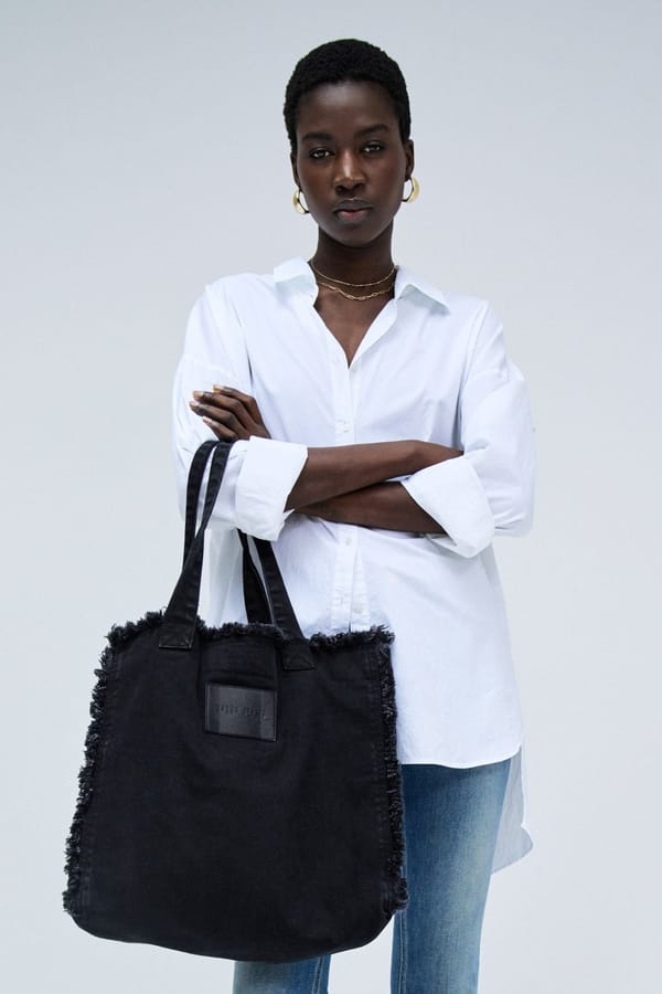 Denim Tote Bag with Logo — SALSA JEANS