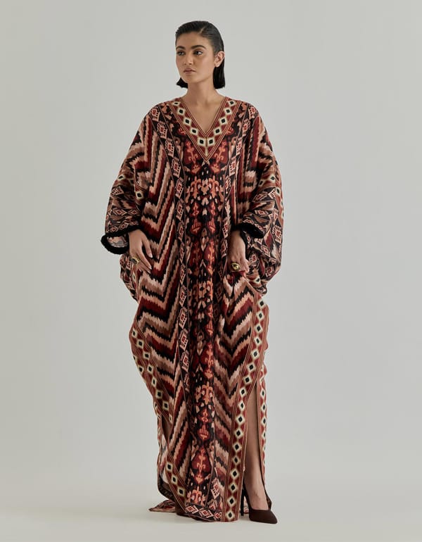 Jaspe Long Kaftan — Kavita Bhartia