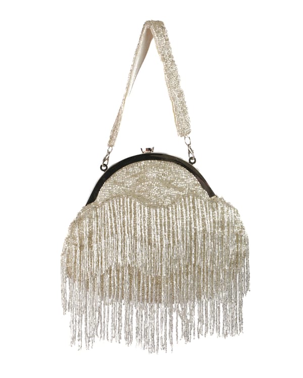 Vintage Silver Lining Clutch — ATTOSA BY TANAISHA PARABIA