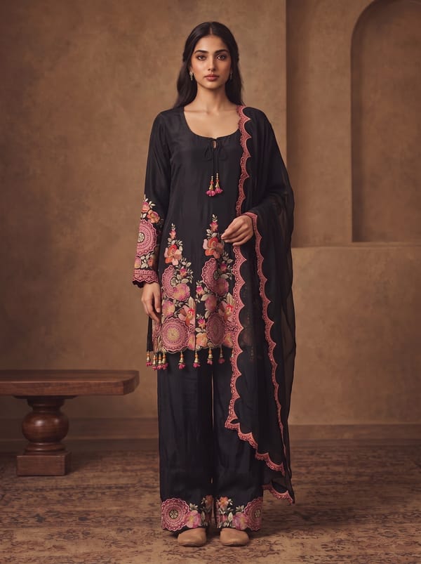 Kaali Noor Pant Set — THAKUR CREATIONS