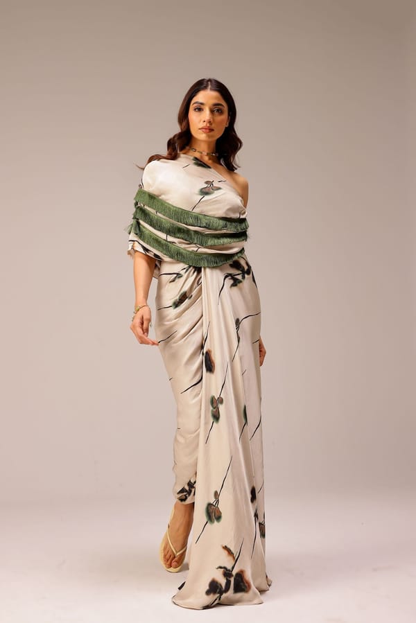 Eden One-Shoulder Gown — STUDIO SURBHI