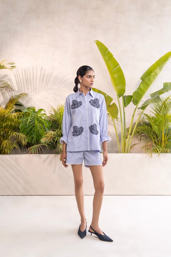 Lyla Cotton Short Set — Shivya K