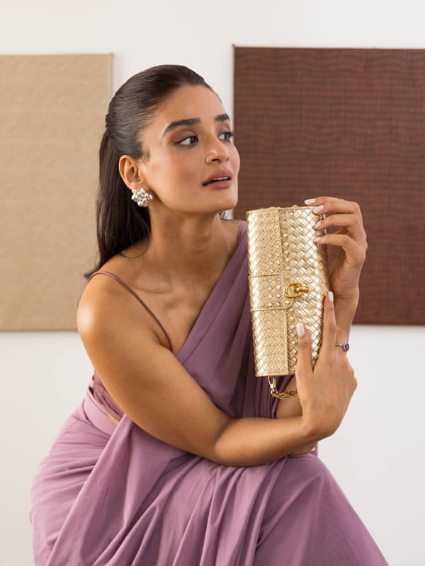 Barrel Clutch/Sling Gold — The Gusto