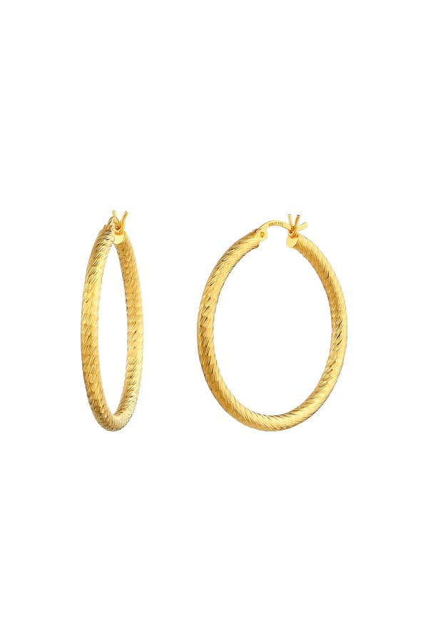 Bold Textured Statement Hoop Earrings — Miss Jo