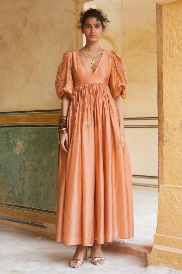 Beth Dress ��Peach — Paulmi and Harsh